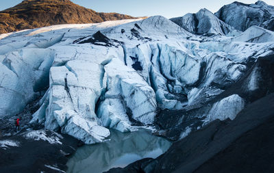 Scenic view of glacier