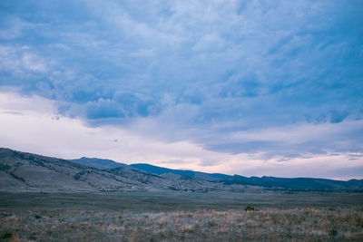 Scenic view of landscape against sky