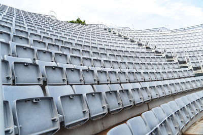 Empty seats in building