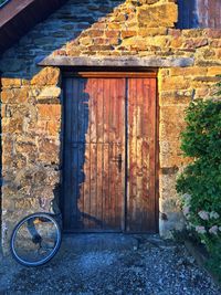 Close-up of door