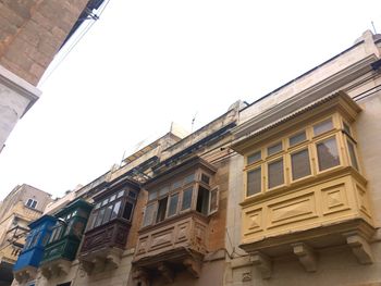 Low angle view of historic building against sky