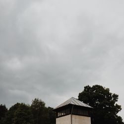 Low angle view of building against sky