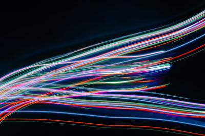 Light trails at night