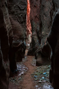 Rock formations in cave