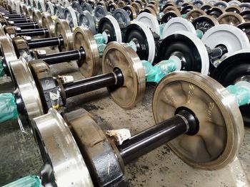Close-up of machine part