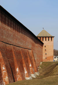 Exterior of built structure against clear sky