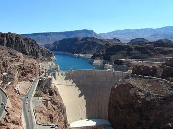 Panoramic view of dam