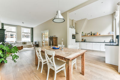 Chairs and tables at home