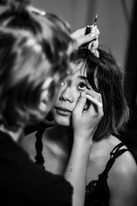 Portrait of couple holding hands