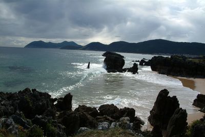 Scenic view of sea against sky