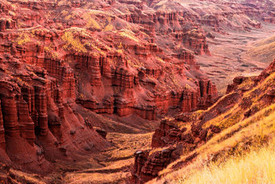 Narman red fairy land fairy chimneys,geological formation.erzurum,tr