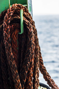 Close-up of rope against blurred background