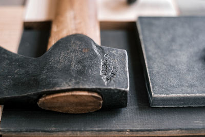 Close-up of cutting board