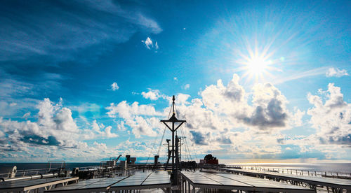 Panoramic view of road against sky