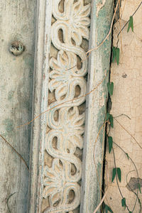 Close-up of old weathered wall