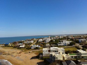 High angle shot of townscape