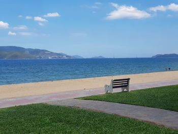 Scenic view of sea against sky