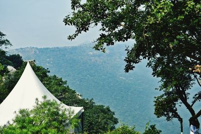Scenic view of mountain against sky