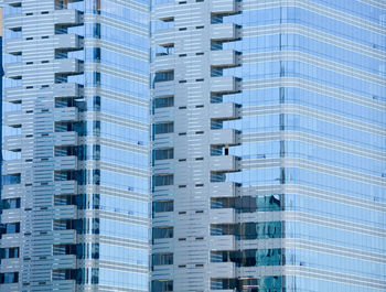 Full frame shot of modern buildings in city