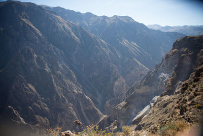 Scenic view of mountains