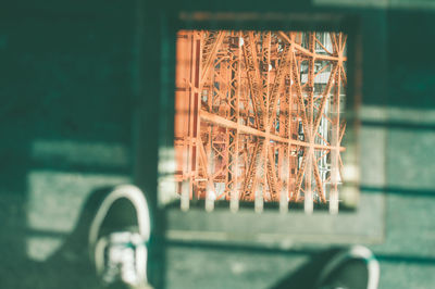 Close-up of rusty metal wall