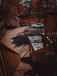 Backyard in autumn