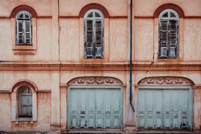 Full frame shot of old building