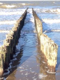 Pier on sea