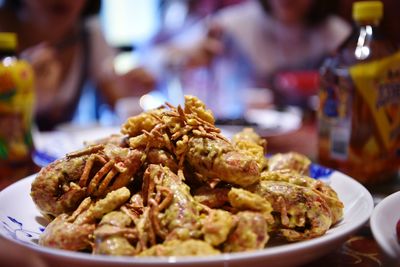 Close-up of food in plate