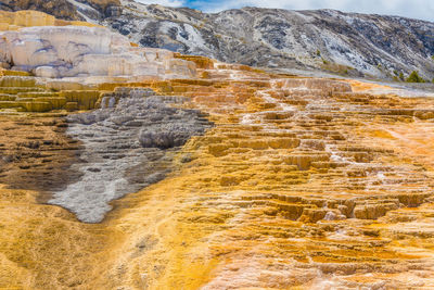 Rock formations on landscape