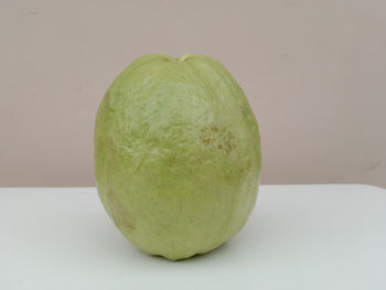 Close-up of apple against white background