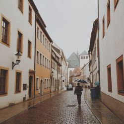 People walking in city