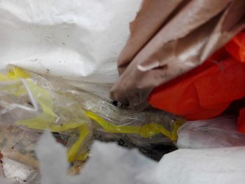 Close-up of person preparing food