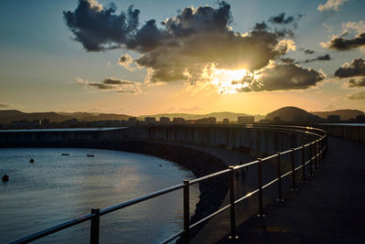 Laredo port view in summer