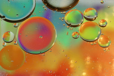 Full frame shot of water bubbles