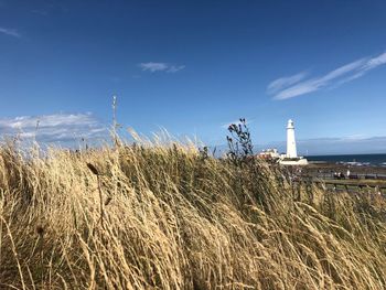 View of lighthouse against sky