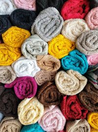 Full frame shot of multi colored candies