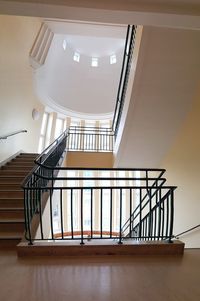 Empty staircase in building