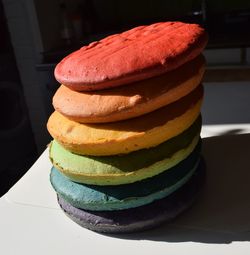 Close-up of cake on table