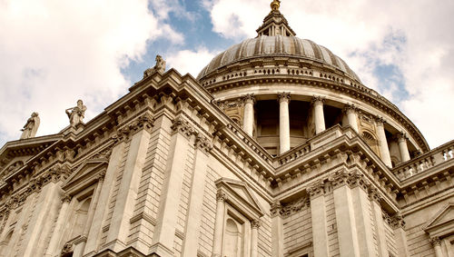 Low angle view of historical building against sky