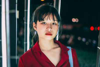 Close-up portrait of girl