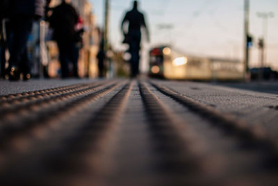 Surface level of tramway