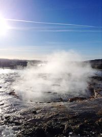 Scenic view of landscape against sky