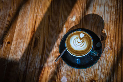 Close-up of coffee on table