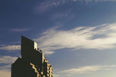 Low angle view of built structure against sky