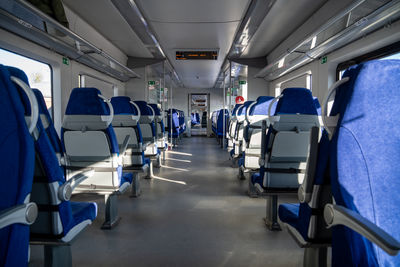 Empty seats in bus