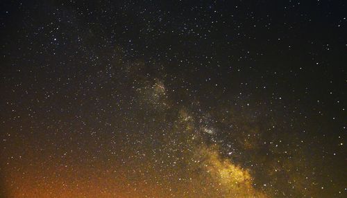 Low angle view of stars in sky