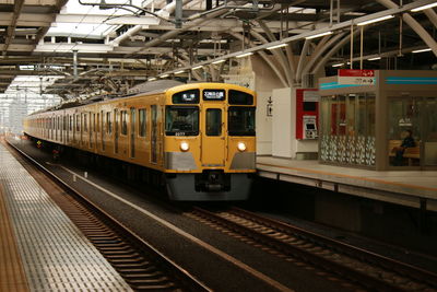 Train at railroad station