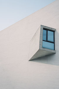 Low angle view of empty basketball hoop