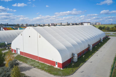 Low angle view of building against sky